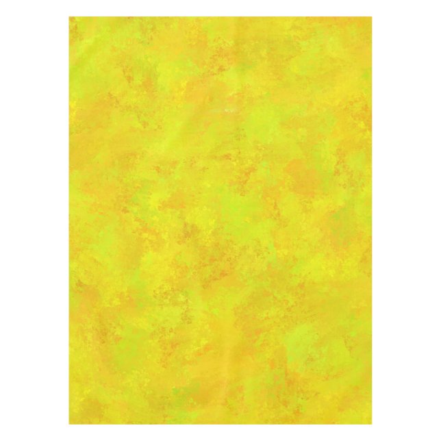 Mantel Patrón de resumen verde del Naranja amarillo (Anverso)