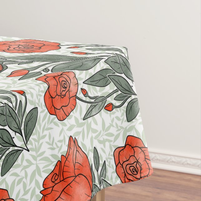 Mantel Patrón de rosas Art Nouveau (In Situ)