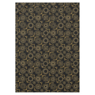 Mantel Patrón de símbolos dorados 12.bw negro BG