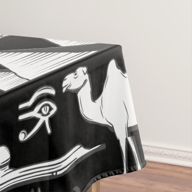 Mantel Patrón de símbolos jeroglífico de Egipto antiguo (In Situ)