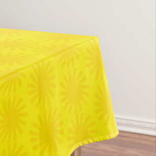 Mantel Patrón de sol amarillo lindo moderno divertido al