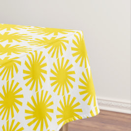 Mantel Patrón de sol amarillo lindo moderno divertido ale