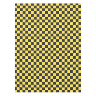 Mantel Patrón de tablero de ajedrez amarillo y negro