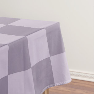 Mantel Patrón de tablero de ajedrez de lavanda suave mini