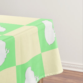 Mantel Patrón de tablero de cheques de Pascua con motivo 