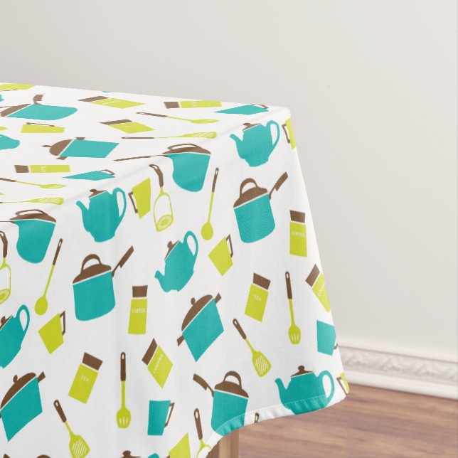 Mantel Patrón de tetera de cocina de cocina de cocina ret (In Situ)