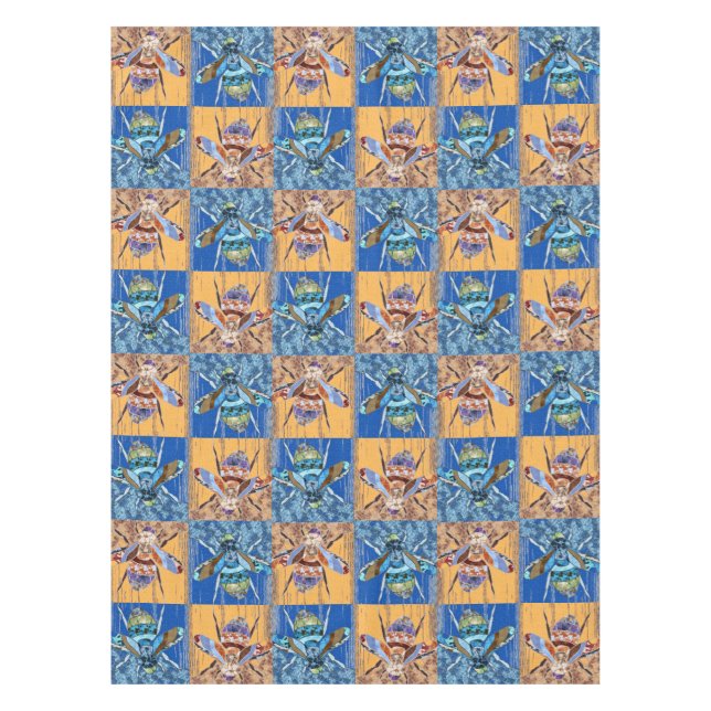 Mantel Patrón de Textil al Estilo Parche Wasp (Anverso)