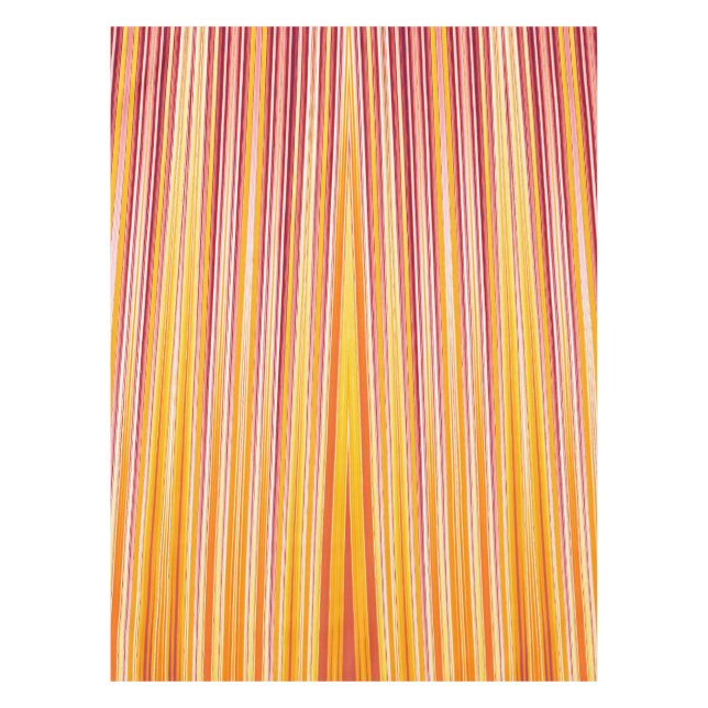 Mantel patrón de tiras de naranja (Anverso)