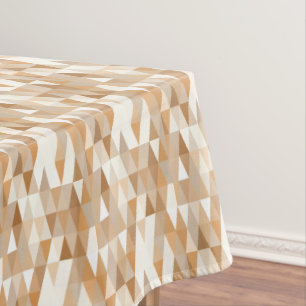 Mantel Patrón de triángulo gris taupe marfil moderno marr