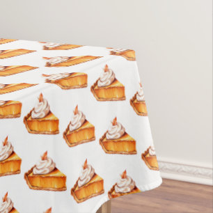 Mantel Patrón de tubería de calabaza boho acuarela