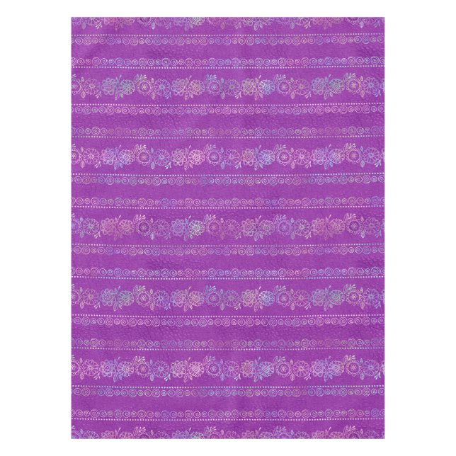 Mantel Patrón de Unicornio Bohemio Irisado (Anverso)