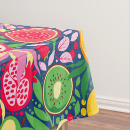 Mantel Patrón de verano de acuarela de frutas tropicales