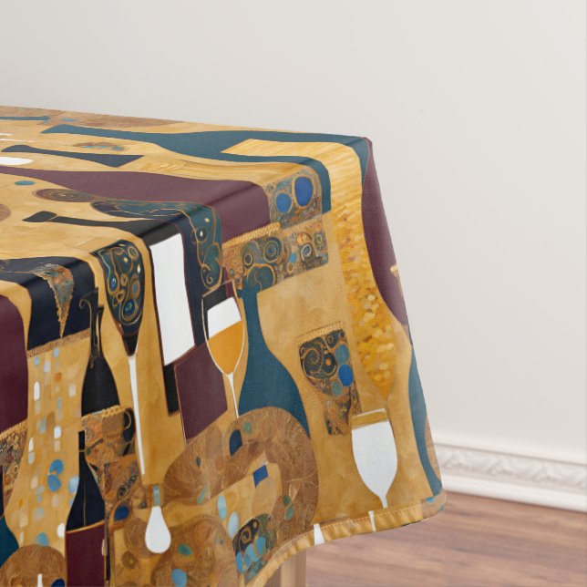 Mantel Patrón de vino de marrón dorado (In Situ)