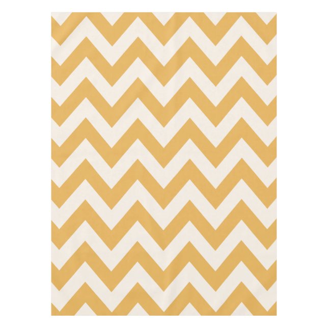Mantel Patrón de zigzag de chevron amarillo (Anverso)