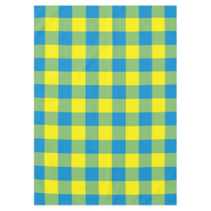 Mantel Patrón del verificador de la placa verde azul amar