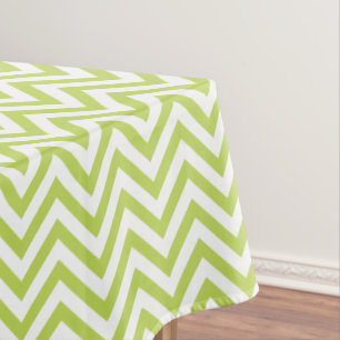 Mantel Patrón elegante de Chevrons Lime Green