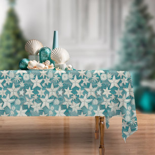Mantel Patrón estilizado de Starfish & Sand Dollars#25 ID