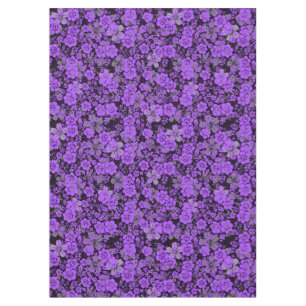 Mantel Patrón floral 15.Purple.b Negro BG