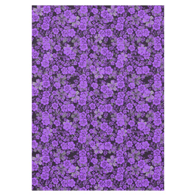Mantel Patrón floral 15.Purple.b Negro BG (Anverso)