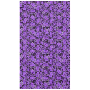 Mantel Patrón floral 15.Purple.b Negro BG