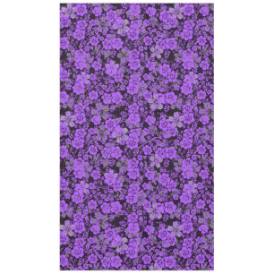 Mantel Patrón floral 15.Purple.b Negro BG