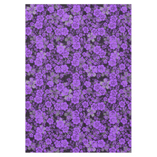 Mantel Patrón floral 15.Purple.b Negro BG