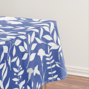 Mantel Patrón floral azul ST02x4 Blanco L Azul BG