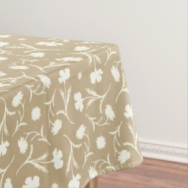 Mantel Patrón floral Beige Gold White Liberty Elegante