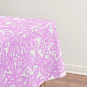 Mantel Patrón floral blanco rosado, retro, rosa, blanco,