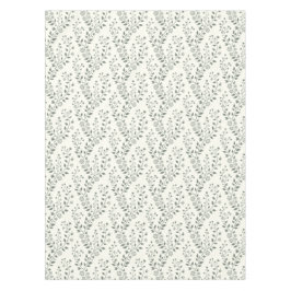 Mantel Patrón Floral Boho Moderno Crema Verde