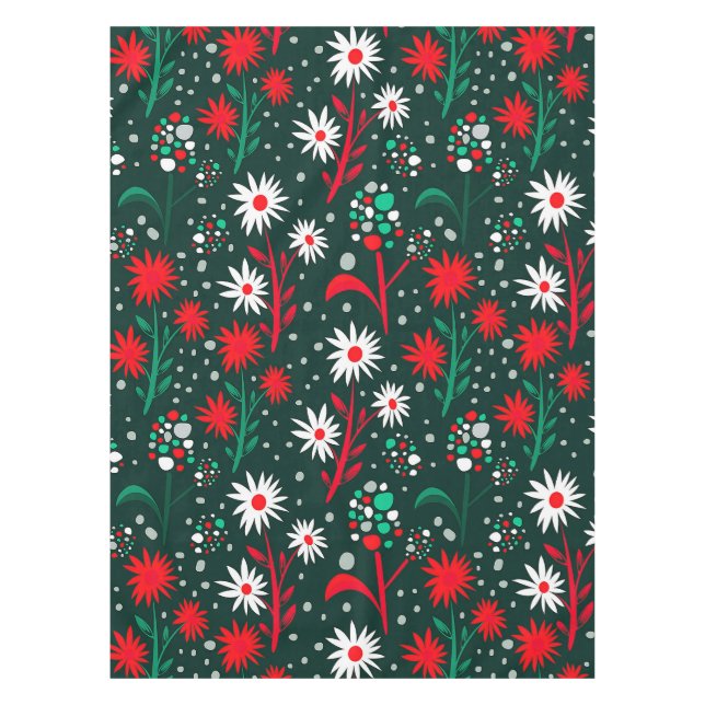 Mantel Patrón Floral Colorido (Anverso)