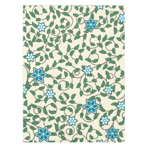 Mantel Patrón floral continuo sobre fondo beige