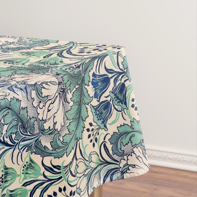 Mantel Patrón floral crema verde de William Morris (In Situ)
