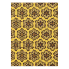 Mantel Patrón floral de abstracto amarillo