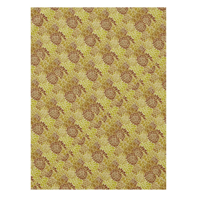 Mantel patrón floral de dahilia grace (Anverso)