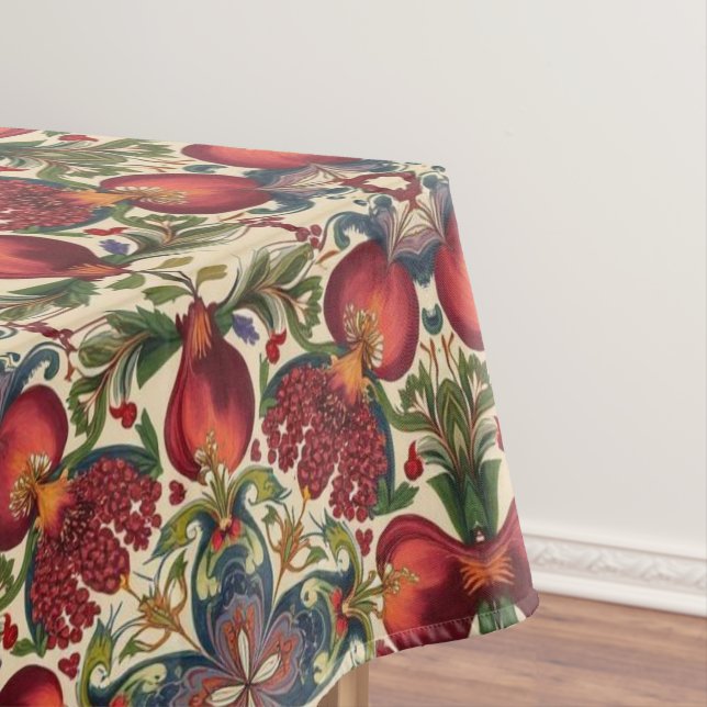 Mantel Patrón floral de granada de William Morris Frutas (In Situ)