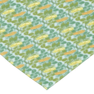 Mantel Patrón floral de mariposa verde y naranja vintage