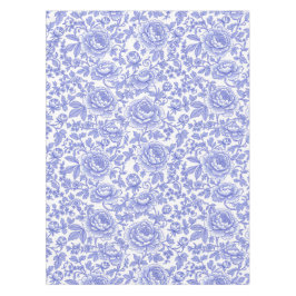 Mantel Patrón Floral de Toile Francés Azul