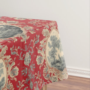 Mantel Patrón floral de Toile Francés rústico vintage