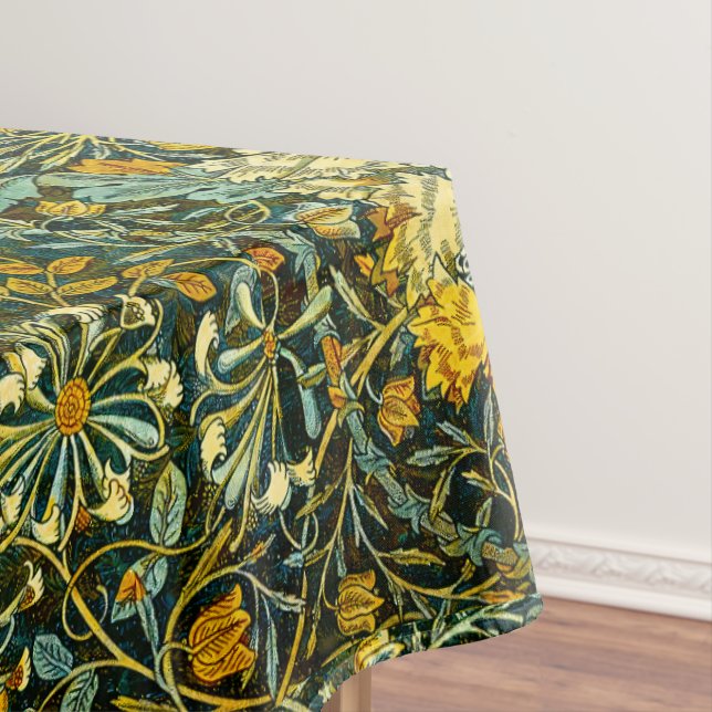 Mantel Patrón floral de William Morris Antique Honeysuckl (In Situ)