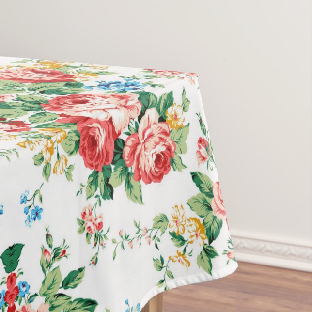 Mantel Patrón floral elegante con elemento de diseño Rosa (In Situ)