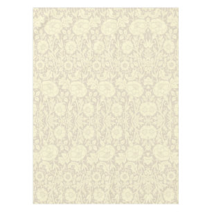 Mantel Patrón floral elegante de crema beige sutil
