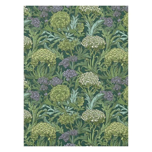 Mantel Patrón floral estilo William Morris sin fisuras (Anverso)