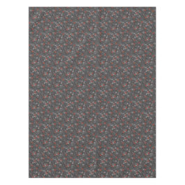 Mantel Patrón floral gris y Naranja sutil Moda de boho li