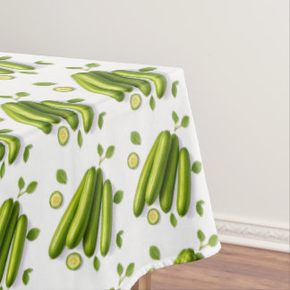 Mantel Patrón floral ligero de pepino vegetal
