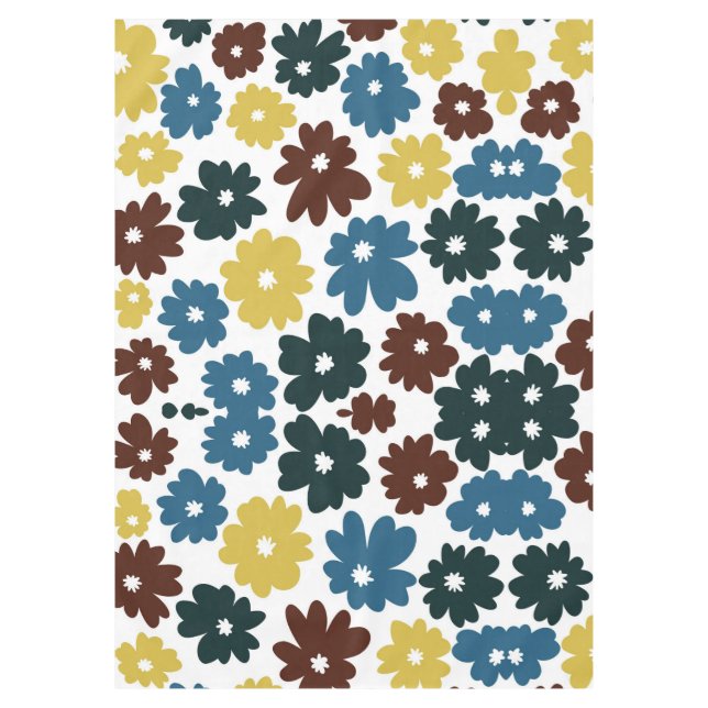 Mantel Patrón Floral Moderno Chic  (Anverso)