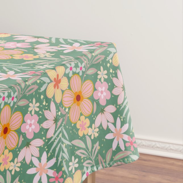 Mantel Patrón floral Pastel C01 LGreen BG (In Situ)