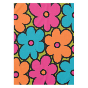 Mantel Patrón floral retro colorido