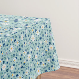 Mantel Patrón floral retro con margaritas.