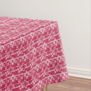 Mantel Patrón floral rojo y blanco